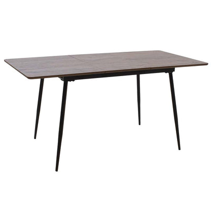 Dining table Shazam pakoworld polymorphic-extendable MDF color walnut 120-160x80x76cm