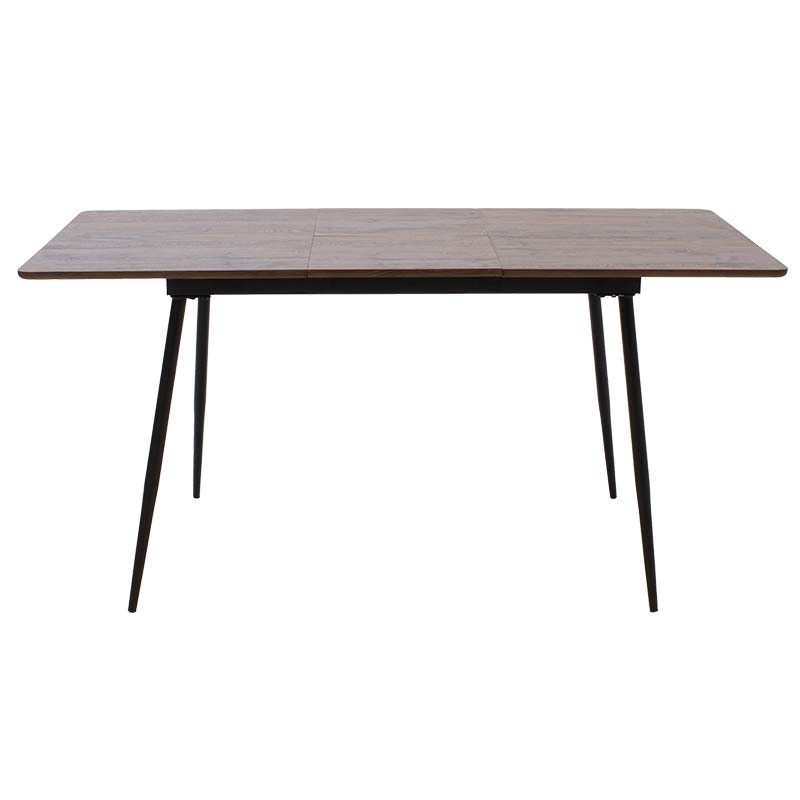 Dining table Shazam pakoworld polymorphic-extendable MDF color walnut 120-160x80x76cm