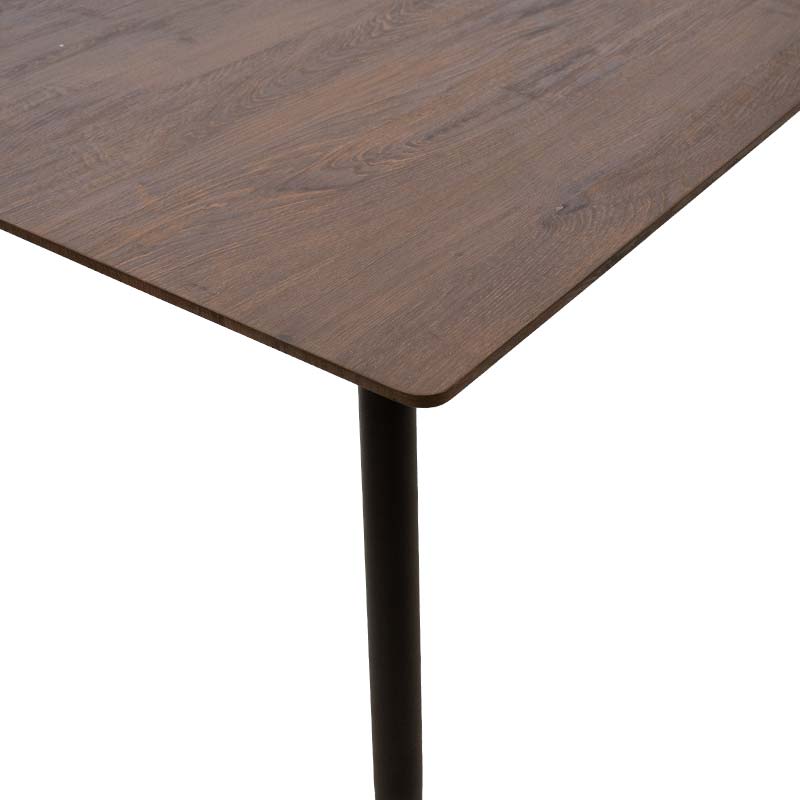 Dining table Shazam pakoworld polymorphic-extendable MDF color walnut 120-160x80x76cm