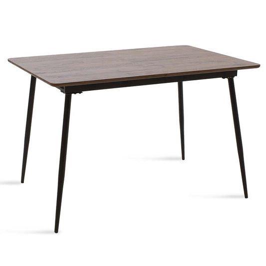 Dining table Shazam pakoworld polymorphic-extendable MDF color walnut 120-160x80x76cm