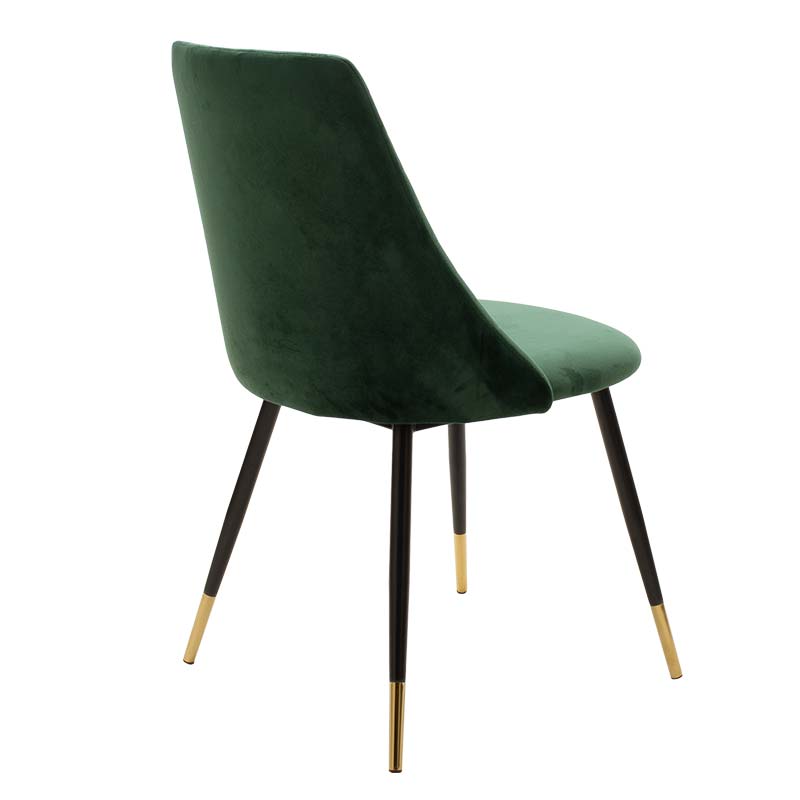 Chair Giselle pakoworld velvet green leg black-golden