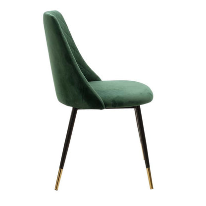 Chair Giselle pakoworld velvet green leg black-golden