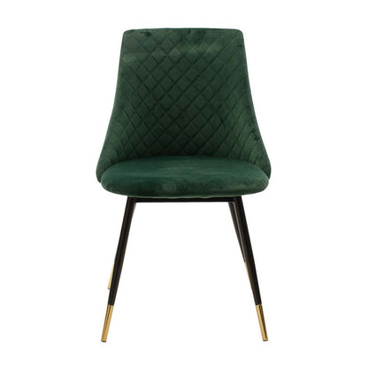 Chair Giselle pakoworld velvet green leg black-golden