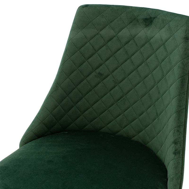 Chair Giselle pakoworld velvet green leg black-golden