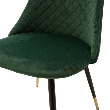 Chair Giselle pakoworld velvet green leg black-golden