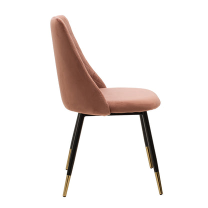 Chair Giselle pakoworld velvet rotten apple leg black-golden