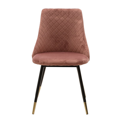 Chair Giselle pakoworld velvet rotten apple leg black-golden