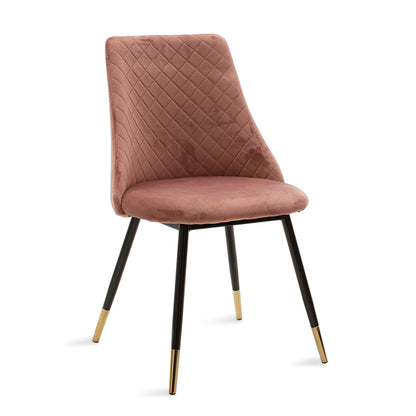 Chair Giselle pakoworld velvet rotten apple leg black-golden