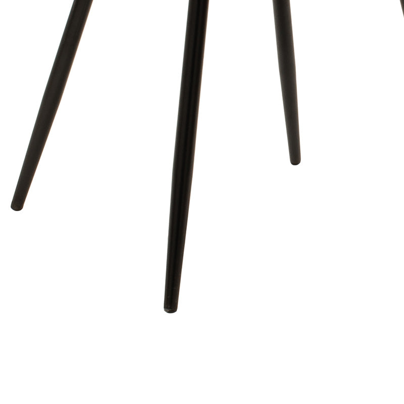 Chair Giselle velvet green-leg black