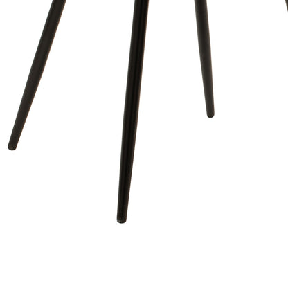 Chair Giselle velvet green-leg black