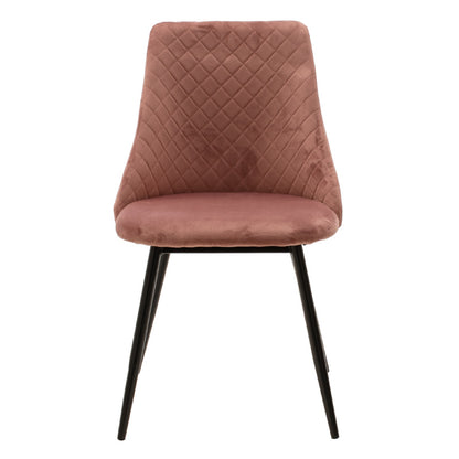 Chair Giselle pakoworld velvet rotten apple-leg black