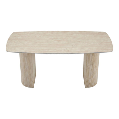Loosir table mdf-sandstone in travertine look 180x90x74cm