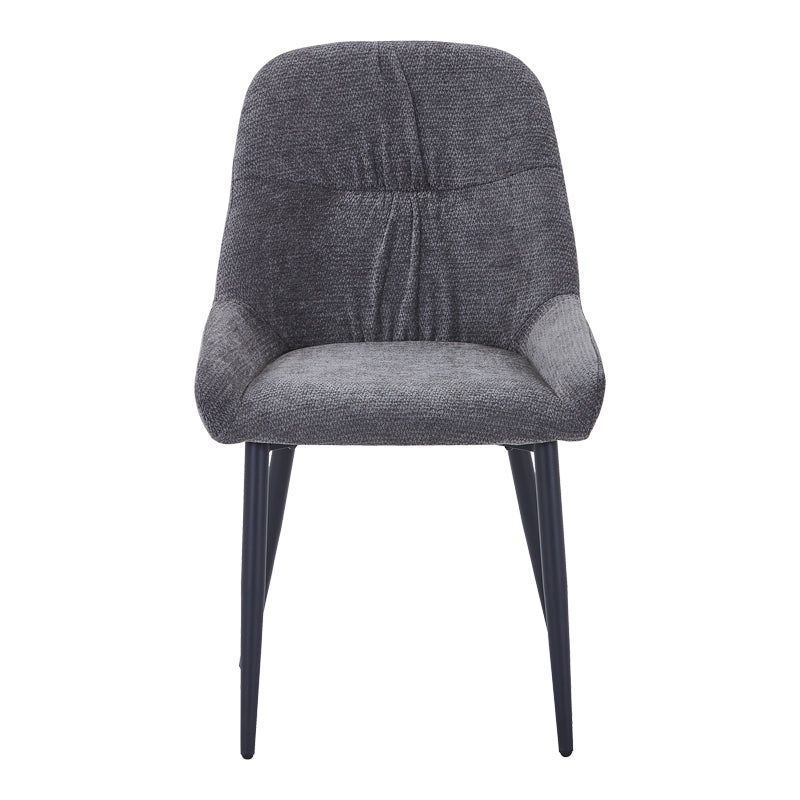Larissia chair anthracite fabric-black metal leg 53x59x89cm