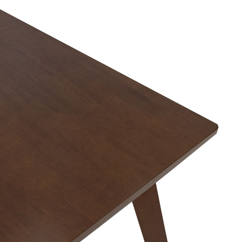 Dining table Benson pakoworld MDF - venner in walnut color 80x80x75cm