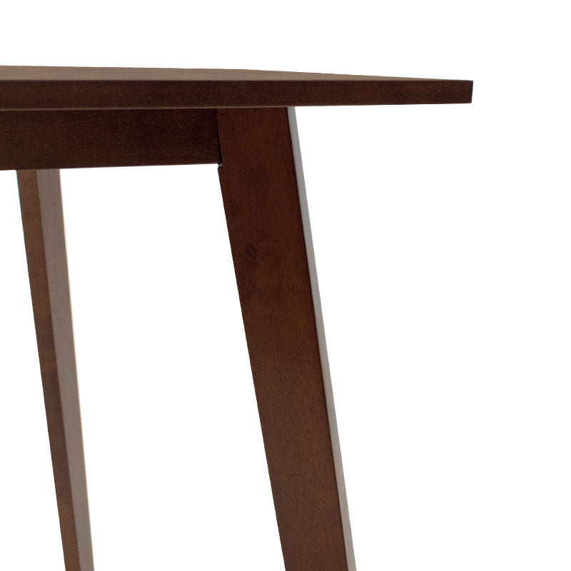 Dining table Benson pakoworld MDF - venner in walnut color 80x80x75cm