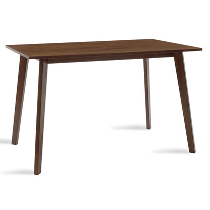 Dining table Benson pakoworld mdf - venner in walnut color 120x75x75cm