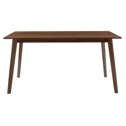 Dining table Benson pakoworld mdf - venner in walnut color 150x90x75cm