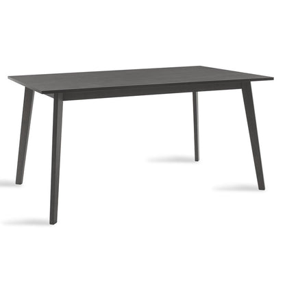 Dining table Benson pakoworld mdf - venner in rustic grey color 150x90x75cm