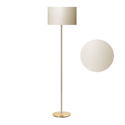 Metal floor lamp Clap pakoworld E27 golden-pvc shade in cream color D30x150cm