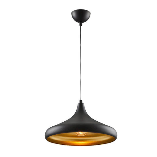 Ceiling light PWL-0142 pakoworld Ε27 in black_golden color D36x118cm