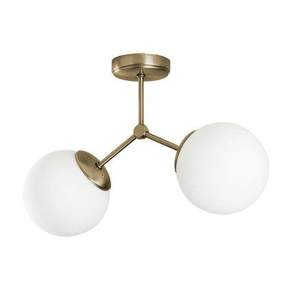 Two-light ceiling light PWL-0997 pakoworld E27 golden antique 40x15x30cm