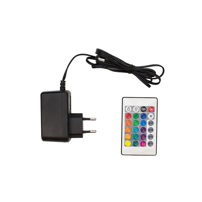 Floor lamp PWL-1053 pakoworld RGB LED 20W in black color 15x15x128cm