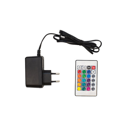 Floor lamp PWL-1053 pakoworld RGB LED 20W in black color 15x15x128cm