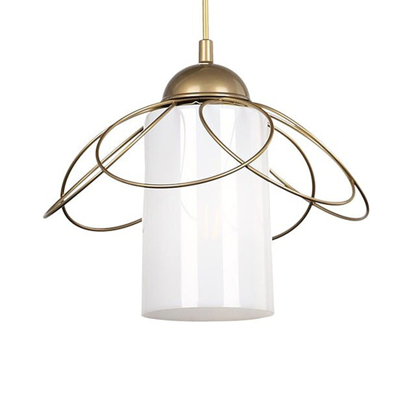 Ceiling light PWL-1056 pakoworld E27 in white-golden antique color D20x65cm