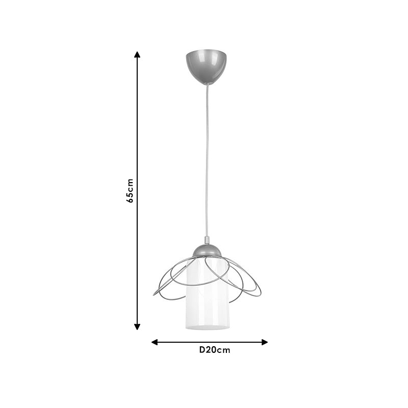 Ceiling light PWL-1056 pakoworld E27 in white-golden antique color D20x65cm