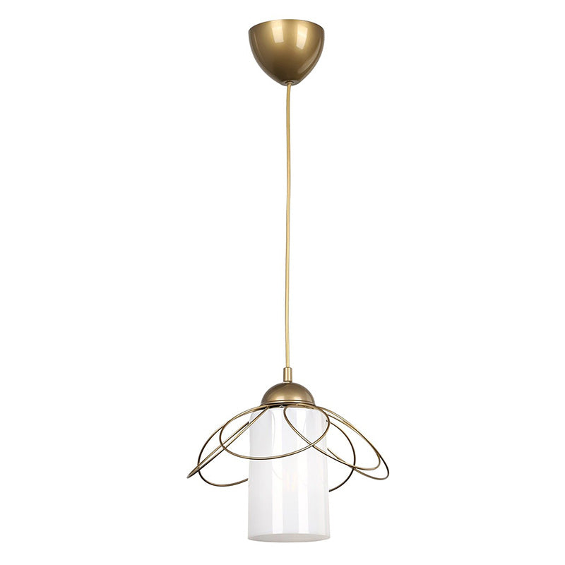 Ceiling light PWL-1056 pakoworld E27 in white-golden antique color D20x65cm