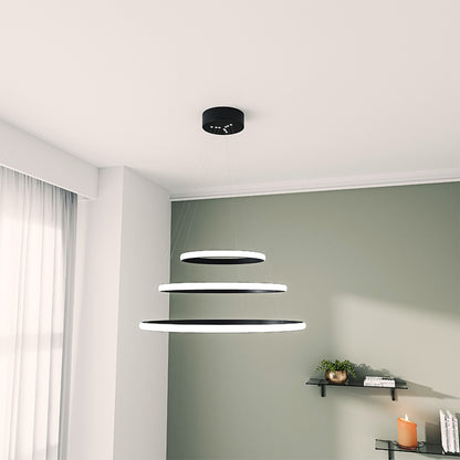 Ceiling light PWL-1162 pakoworld LED in black color D38x160cm