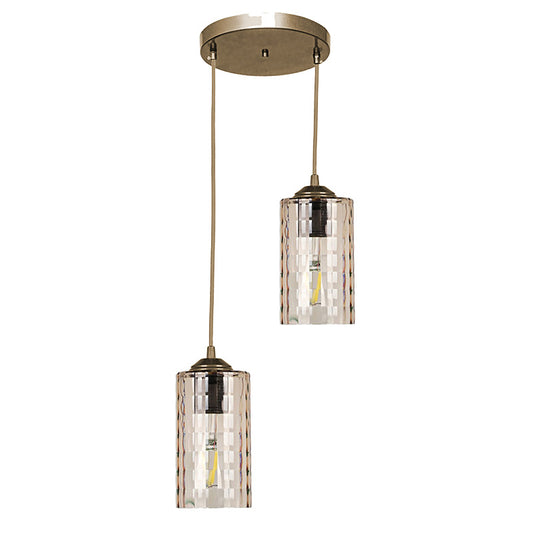 Ceiling light PWL-1165 pakoworld Ε27 in golden color D30x80cm