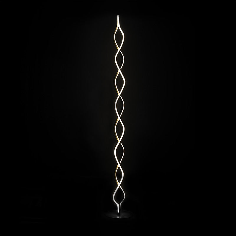 Floor lamp PWL-1168 pakoworld LED 3000K in black color D30x145cm