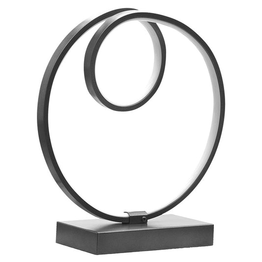 Table lamp PWL-1170 pakoworld LED 3000K in black color 30x15x33cm