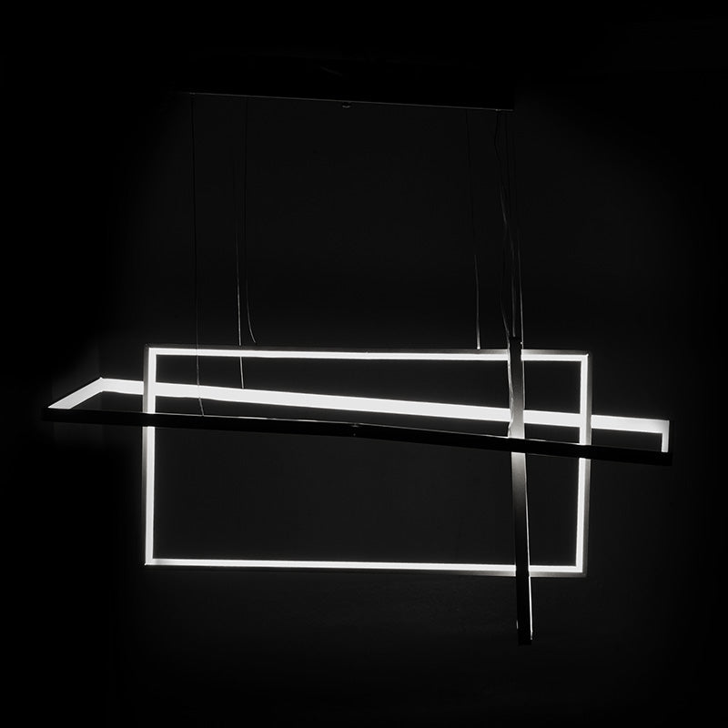 Ceiling light PWL-1173 pakoworld LED 3000K in black color 80x40x75cm