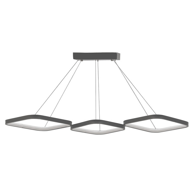 Ceiling light PWL-1174 pakoworld LED 3000K in silver color 90x32x36cm