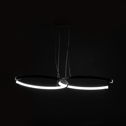 Ceiling light PWL-1176 pakoworld LED 3000K in black color 66x39x44cm