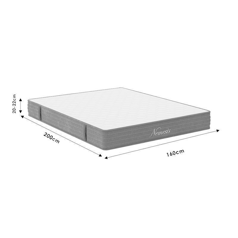 Mattress Nemesis pocket spring roll pack double sided aloe vera 20-22cm 160x200cm
