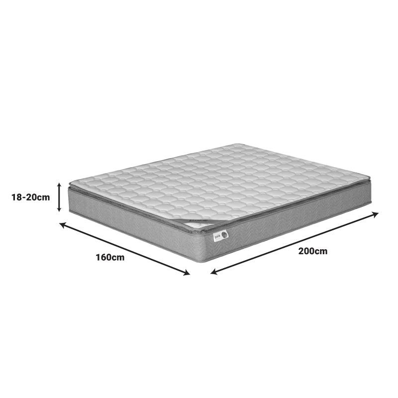 Mattress Perfecto pakoworld Continuous single-sided springs with top layer 18-20cm 160x200cm