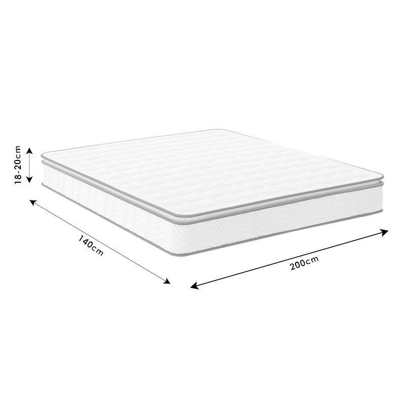 Mattress Perfecto pakoworld Continuous single-sided springs with top layer 18-20cm 140x200cm