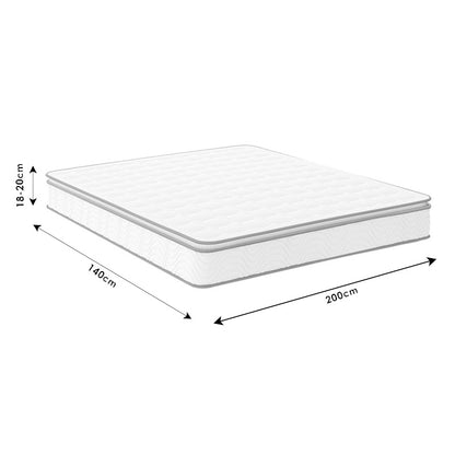 Mattress Perfecto pakoworld Continuous single-sided springs with top layer 18-20cm 140x200cm