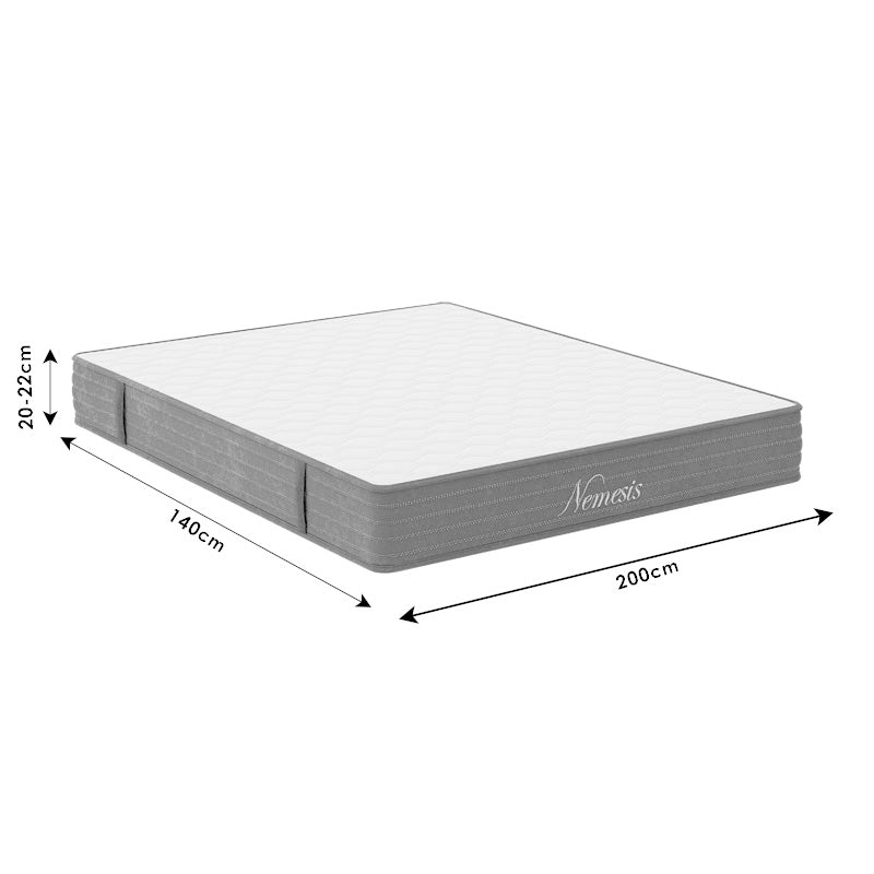 Mattress Nemesis pocket spring roll pack both sides 20-22cm 140x200cm