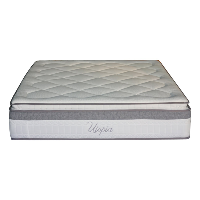 Mattress Utopia pakoworld single sided pocket spring with topsoil 30-32cm 140x200cm