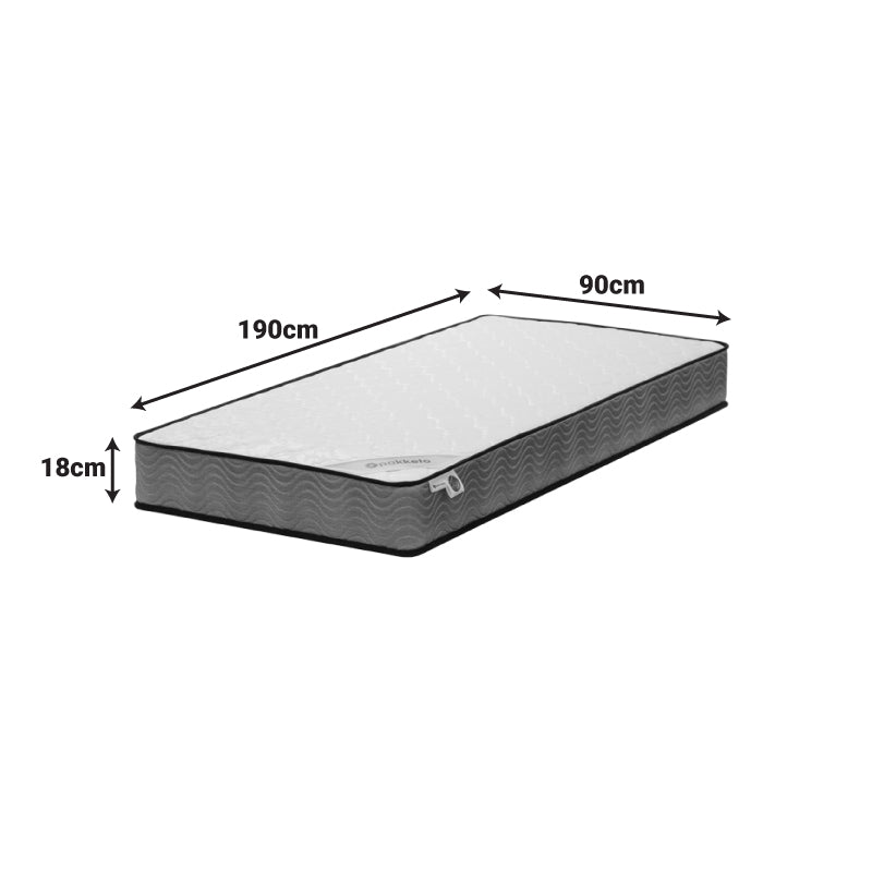 Mattress Klaudia Continuous spring single sided 17-18cm 90x190cm