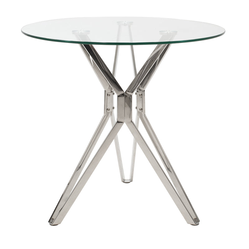 Dining table table Aryan pakoworld glass top D80x75cm