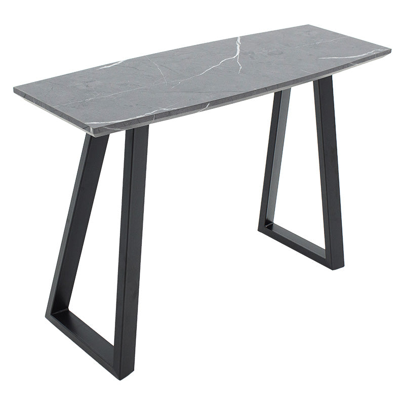 Console Rouse pakoworld MDF black marble- metal black leg 120x40x78cm