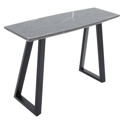 Console Rouse pakoworld MDF black marble- metal black leg 120x40x78cm