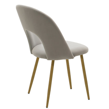 Chair Jonah pakoworld velvet grey-natural legs