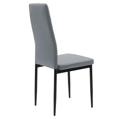 Chair Parker pakoworld PU grey-black leg