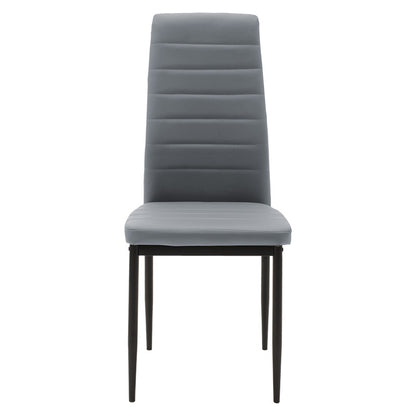 Chair Parker pakoworld PU grey-black leg